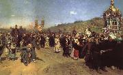 Ilya Repin Religious Procession in the Province of Kursk Germany oil painting reproduction